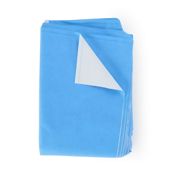 QUICK CHECK* H600 Sterilization Wrap Dual Layer White Blue 48 X 48 Inch 48 Ct