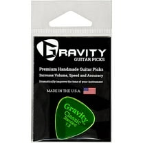 Gravity Picks Classic Guitar Pick - 1.5mm Fluorescent Green - Polished