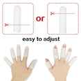 thumbnail image 3 of 2PCS Soft Reusable Gel Finger Cots Little Toe Tube Protectors for Protect Skin, 3 of 7