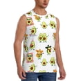 thumbnail image 2 of Pofeuu Kawaii Mexican Avocado Print Men's Muscle T-Shirt, Sleeveless, Muscle Tank, Classic Muscle Tee Top For Men Casual Sleeveless Muscle T-Shirt Trendy Clothes-Small, 2 of 7