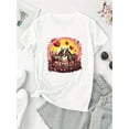 thumbnail image 2 of Creative Valentine'S Day Heart Donkey Pattern Printed Women'S Trendy Round Neck Short Sleeve, Simple Casual Sports T-Shirt, Comfortable Summer Top for Women During Holidays., 2 of 6