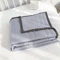 thumbnail image 6 of Ice Blanket for All-Season - Summer Cooler Quilt Hot Sleepers and Night Sweats Blue 140 X 200cm, 6 of 9