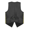 thumbnail image 7 of YONGHS Mens Sequins Vest Jacket Formal Business Wedding Slim Fit Tuxedo Waistcoat Gold XL, 7 of 7