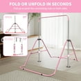 thumbnail image 2 of Ambifirner Foldable Gymnastics Set - 5-Height Adjustable Bar with Bone Development Guide, Easy 2-Step Assembly Kids Fitness Equipment for Indoor/Outdoor, 2 of 7