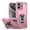 Pink, variant on Mantto For iPhone 16 Cover with Ring Kickstand, Impact-Resistant, Shockproof, Protective Bumper Magnetic with Car Mount Durable Hybrid Rugged Phone Case For iPhone 16, Mint
