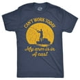 thumbnail image 1 of Crazy Dog T-Shirts T-Shirt Homme "can't Work Today My Arm Is In A Cast" Drôle Pêche Fête des Pères (Bleu Marine Chiné) - 3TG, 1 of 4