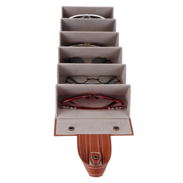 Sunglass Box Glasses Travel Case 6 Slot To Store Hanging SunglassesSpectacle Frame Spectacle Case Holder Case for Jewelry Organizers