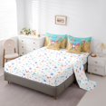 thumbnail image 5 of Castle Fairy Baseball Ice Cream Print Twin Bedding 7-Piece, Sport Theme Bedding Comforter Set, Teal Pink Yellow, 5 of 7