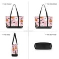 thumbnail image 6 of FORMRS Canvas Laptop Tote Bag for Women with 15.6" Computer Compartments Shoulder Handbag, Pink Halloween Ghosts, 6 of 7