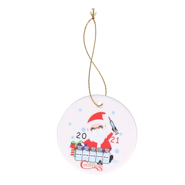 Colgante de árbol de Navidad redondo NikouMX decoración colgante redonda de Navidad