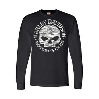HARLEY-DAVIDSON ロンT 3XL Harley-Davidson Men's Custom Iconic Long Sleeve Crew-Neck Shirt