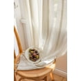 thumbnail image 4 of BCLBUSTE Boho Curtains  Linen Farmhouse Curtain 2 Panels Set for Bedroom Living Room (52" W x 84" L, off White), 4 of 8