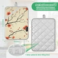 thumbnail image 6 of Yayeee Pot Holders Kitchen Heat Resistant with Pocket 7"x9.8" Cotton Oven Cooking Hot Pads, Red Floral Pattern, 6 of 7