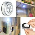 thumbnail image 5 of Paquete de 3 luces LED de noche inalámbricas a batería con toque táctil, lámpara adhesiva para armarios, gabinetes y mostradores, 5 of 5
