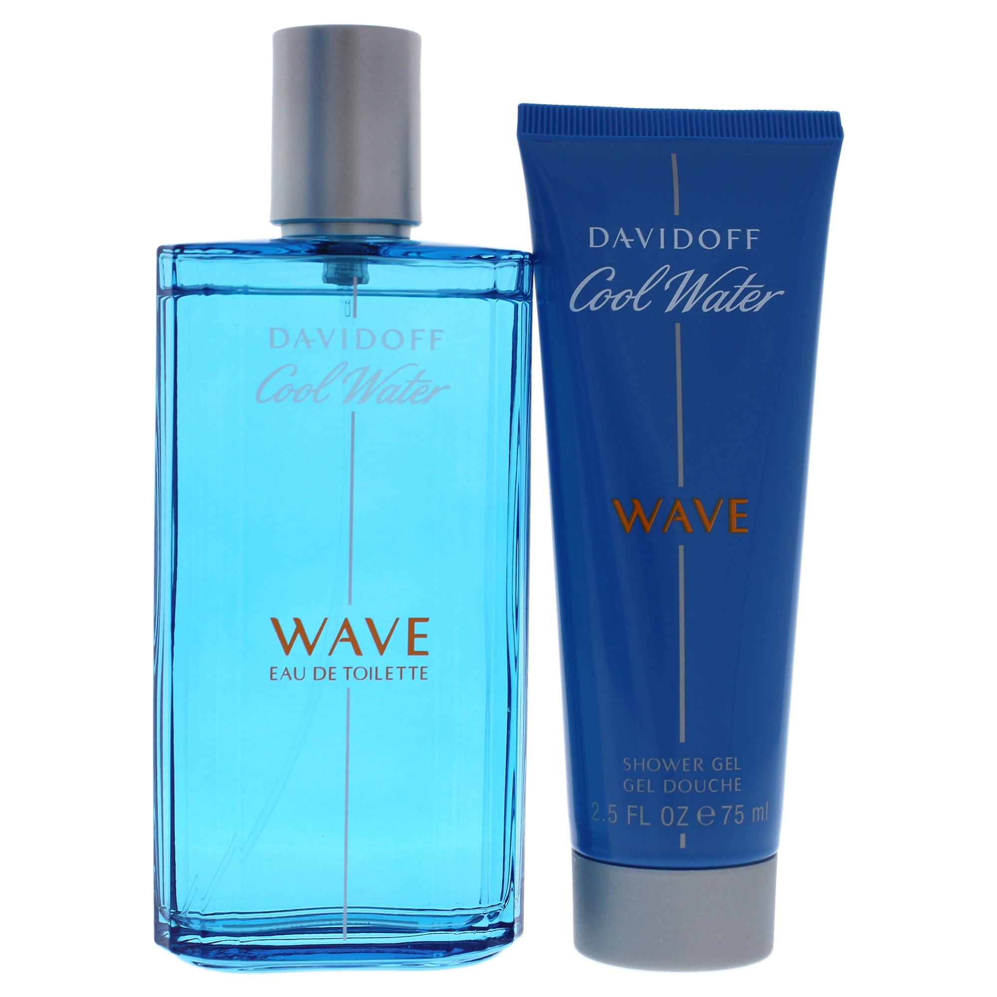Davidoff Cool Water Wave Men 2 Pc Gift Set 4.2oz EDT Spray, 2.5oz