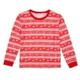 thumbnail image 5 of SYNPOS Family Christmas Pajamas Matching Sets, Classic Print Cotton Holiday PJs, 5 of 11