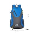 thumbnail image 3 of Sports Outdoors Camping Hiking Hiking Backpack Daypack Outdoor Trekking Travel Backpacks For Men Women 40L Waterproof Lightweight Hiking Blue, 3 of 7