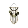 thumbnail image 2 of Macrame Wall Hanging Boho Leaf Woven Tapestry, Bohemian Chic Home Decor Modern Handmade Leaves Feather Wall Art Decorations for Bedroom Living Room Apartment Ornament, 2 of 8