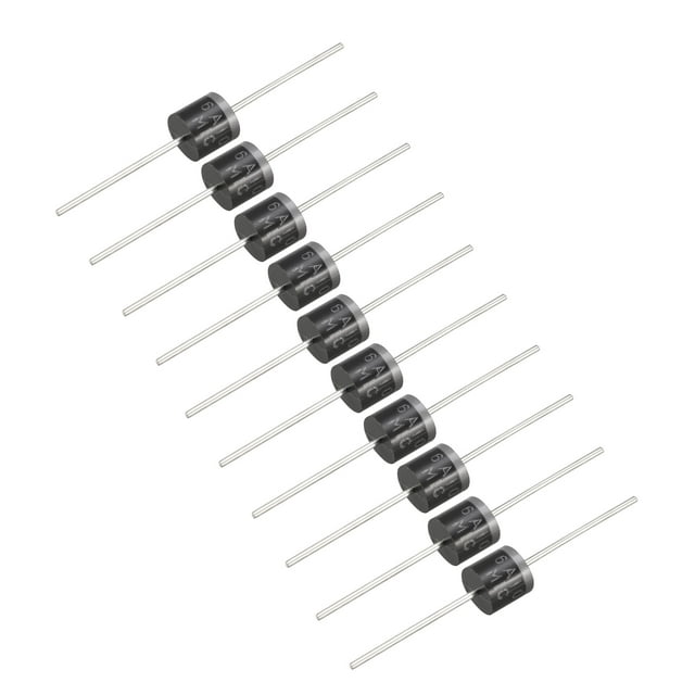 10 Paquete Diodo Rectificador 6A10 6A 1000V Diodos de Silicio Electrónicos