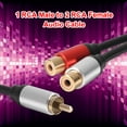 thumbnail image 3 of MesaSe Metal 1 Male to 2-RCA Female Adapter Stereo Y Adapter Splitter Audio Cable, 3 of 10