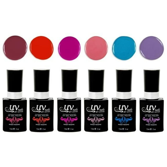 UV-Nails Maui LED Gel Polish - Set of 6