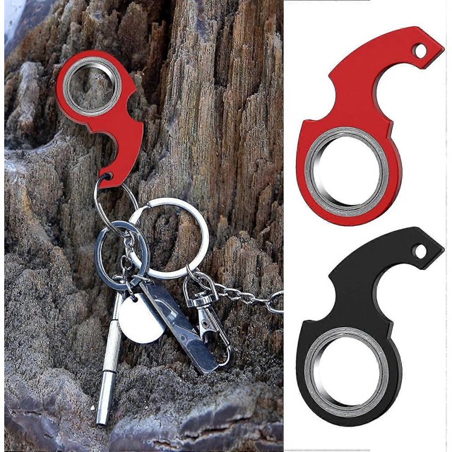 Keychain Spinner Fidget Ring Toy, Metal Key Spinner,fidget Keychain Sensory Toys For Man Women And Kids
