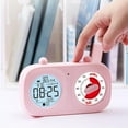 thumbnail image 4 of Visual Timer Clock, Time Management Tool, Cycle Timing, Silent, Rechargeable, 60 Pink, 4 of 6