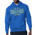 thumbnail image 3 of Men's Starter Royal Los Angeles Chargers Team Track Graphic Pullover Hoodie, 3 of 3