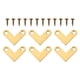 thumbnail image 1 of Soportes de esquina de ángulo recto 6pcs Soportes de esquina robustos Brass Blass Soporte, 1 of 5