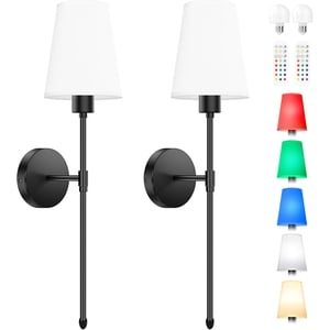 Nordic Hygge Battery Operated Wall Sconces Set of 2