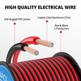 thumbnail image 2 of Cable eléctrico NAOEVO, calibre 18, 30 m, rojo y negro, 12 V/24 V, 2 of 7
