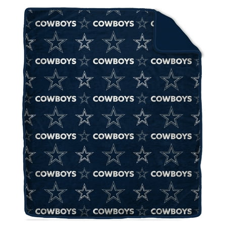 Pegasus Dallas Cowboys Tonal Wordmark 60" x 70" Faux Fur Blanket