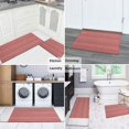 thumbnail image 5 of Red Christmas Folk Pattern Kitchen Rugs Sets Of 2,Anti Fatigue Kitchen Mat Rugs Non Slip Washable,Decorative Kitchen Floor Mats for Kitchen,Sink,Laundry,17"x30"+17"x47", 5 of 7