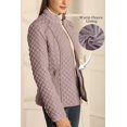 thumbnail image 4 of Giolshon Women's Stand Collar Lightweight Quilted Puffer Jacket Padded Zip Coat, 4 of 4