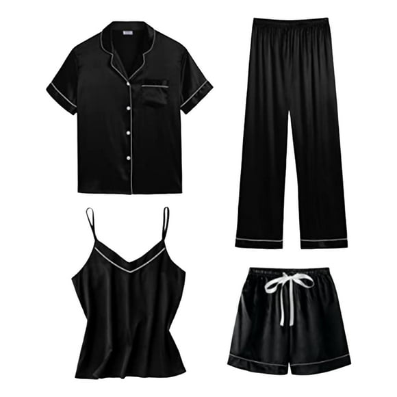 2025 Women Pajama Sets Women Homewear Set Pajamas Shorts Women Sling Pajamas Thin Four Cute Pj Sets