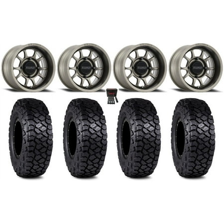 Method 409 15 Wheels Grey (5+2) 35 Intersect Tires Polaris RZR XP 1000 / PRO XP / Ranger XP 900/1000