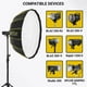 thumbnail image 4 of Beauty Dish Glow EZ Lock 34 blanco con montura Bowens Speedring, 4 of 8