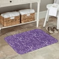 thumbnail image 7 of Rateoe Lavender Flowers Pattern Flannel Door Mat Indoor Outdoor Entrance, Waterproof All-Weather Doormat,Fade Resistant, Low Profile Entryway Mat 16x24in, 7 of 7