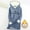 Blue, variant on Hueook Sweatshirt for Women Fashion Women's Digital Thickened Fashionable Casual Long Sleeved Hooded Sweatshirt Black 3X