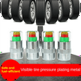 thumbnail image 3 of 4Pc Car Tire Pressure Indicator Tire Pressure Gauge Indicator Alert Monitoring Valve Cap Sensor External Valve Detection, 3 of 7