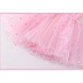 thumbnail image 5 of HWJAD Little Girl's Puff Sleeve Ballet Dance Dress 3-9Y Kids Bodysuit Tutu Tulle Skirts Birthday Princess Dresses, 5 of 9