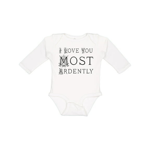 Inktastic I Love You Most Ardently Girls Long Sleeve Baby Bodysuit