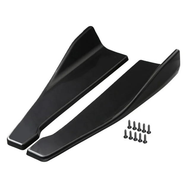 48cm Universal For For Chevrolet Camaro SS Side Skirt Extension Kit Rear Bumper Canard Splitter Cover Sticker Car Accessories