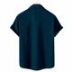 thumbnail image 4 of ICHUANYI Clearance Men's Printed Stripe Casual Fashion Lapel Short Sleeve Shirt Blouse(Dark Blue, M) Ichuanyi Ichuanyi, 4 of 4