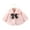 Pink, variant on Baby Girls Faux Fur Warm Cloak Coat Cute Winter Furry Cape Jacket Fluffy Plush Fleece Outwear with Bowknot