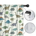 thumbnail image 4 of Blackout Kids Curtains,LightColor Cartoon Dinosaurs Leaves Pattern Childrens Insulated Curtains Set Of 2,Bedroom Essentials,Toddler Room Decor 42"x54", 4 of 5