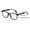 Blue, variant on Men Women Matte Progressive Clear Reading Glasses - Anti Blue Blocker - Zero Power On Top CR20 +1.75