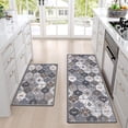 thumbnail image 2 of Farmhouse Cushioned Anti-Fatigue Kitchen Floor Mat Set of 2, Non Slip Kitchen Rugs and Mats Comfort Standing Mat Waterproof Kitchen Rugs and Mats Set for Kitchen, Office, Home, Laundry, 2 of 6