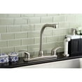 thumbnail image 2 of Kingston KB718LL Legacy Two-Handle 4-Hole 8" Centerset Kitchen Faucet with Side Sprayer in Brushed Nickel, 2 of 5