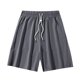 thumbnail image 2 of pstuiky Pantalones cortos deportivos para hombre, Pantalones cortos casuales cómodos de moda para hombre, de color liso, con cintura elástica regular, para playa Pantalones cortos de entrenamiento, 2 of 4